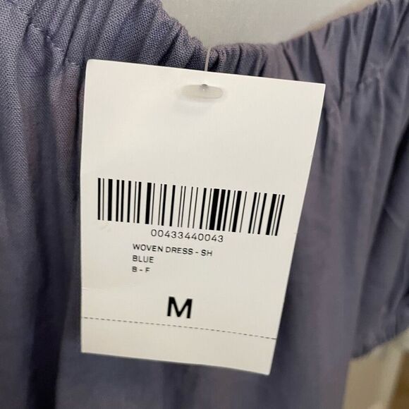 Forever 21 woven Knee Length Dress Blue Size Medium - Picture 5 of 13